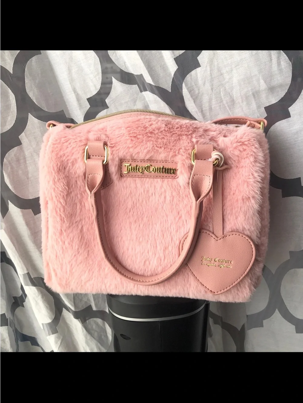 Juicy Couture Pink Taffy Fluffy Faux Fur Bag